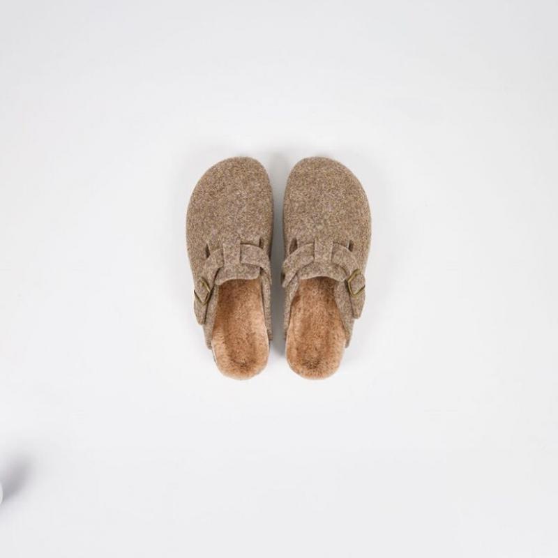 BoSabo Men S Wool Clog Beige