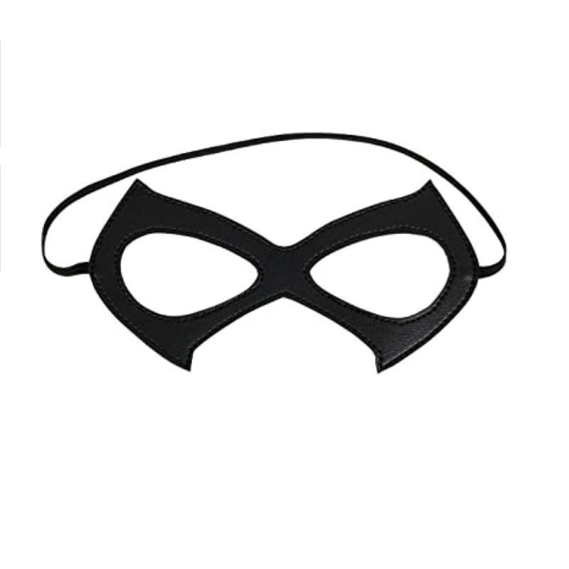 

Маскарадная маска из черной кожи для вечеринок в ночном клубе на Хэллоуин чёрный