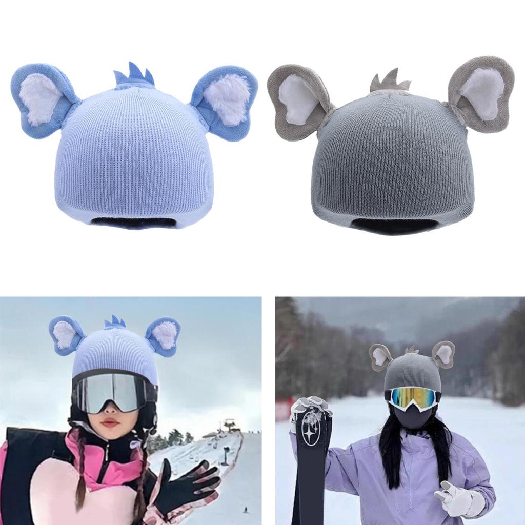 Ski Helmet Cover Accessories Funny Lovely Winter Sports Snowboarding Warm Birthday Gift Versatile Practical Helmet Decoration