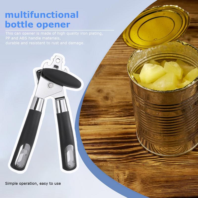 Handheld Can Opener Hand Can Opener Manual Beer Bottle Opening Tool For Food Preparation Professionals Restaurant Bar Club Hotel