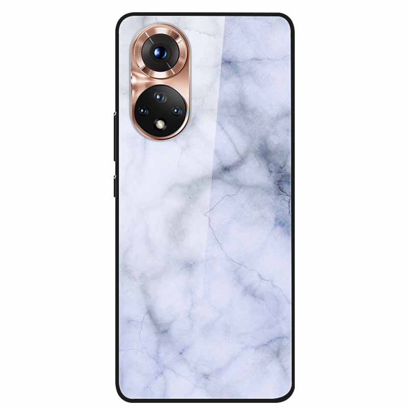 For Honor 50 Case Marble Tempered Glass Back Cover Hard Case For Huawei Honor 50 Pro Phone Cases NTH-AN00 NTH-NX9 Fundas Coque