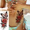 Long Lasting Rose Temporary Tattoo Flower Body Art Sticker Sweet Instant Decals  Daily Use