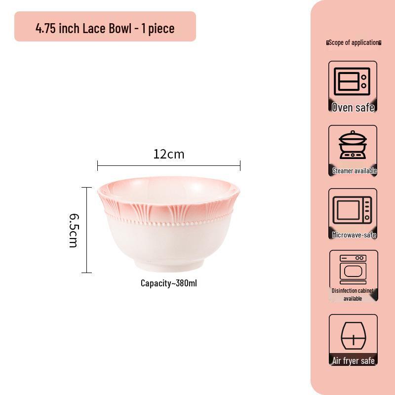 

Минималистичный Роскошный Розовый Керамический Набор Посуды: Миска, Тарелка, Миска для лапши и супа