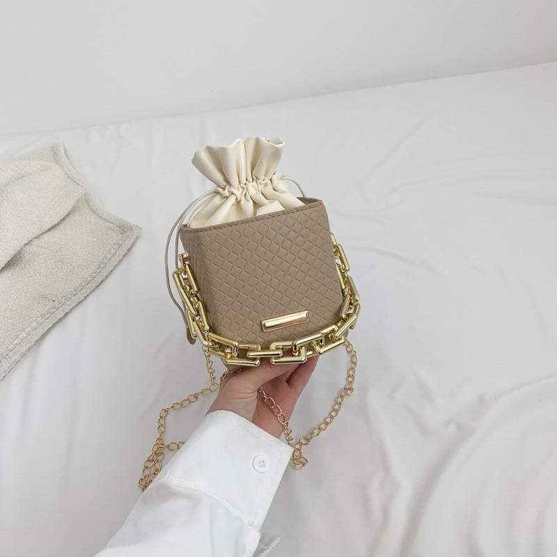 Stylish Urban Chic Mini Pu Bucket Bag For Women With Chain Strap Spring 2023