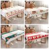 Disposable Christmas Table Cover 180x108cm Xmas Decoration Christmas Tablecloth  Party Supply