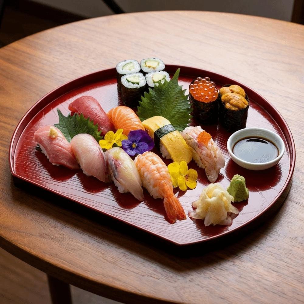 Stackable Food Platter Japanese-Style Fruit Tray Kitchen Supply Sushi Food Tray Party