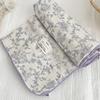 Baby Blanket Floral Soft Cotton Muslin Newborn Swaddle Wrap Receiving Blanket Quick Dry Bath Towel Baby Stroller Cover