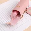 Elegant PU Leather Lipstick Holder Keychain & Backpack Charm