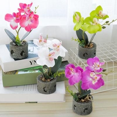 Künstliche Blume Schmetterling Orchidee Topf Bonsai Garten DIY Party Möbel Dekor