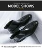 Men's Chelsea Boots: Color-Rubbed High-Top Leather, Outdoor Lace-Up, Plus Size, Autumn/Winter Fashion