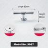 KAK Bright Chrome Kitchen Handles for Cabinets Zinc Alloy Silver Furniture Handles for Cabinets and Drawers Door Hardware