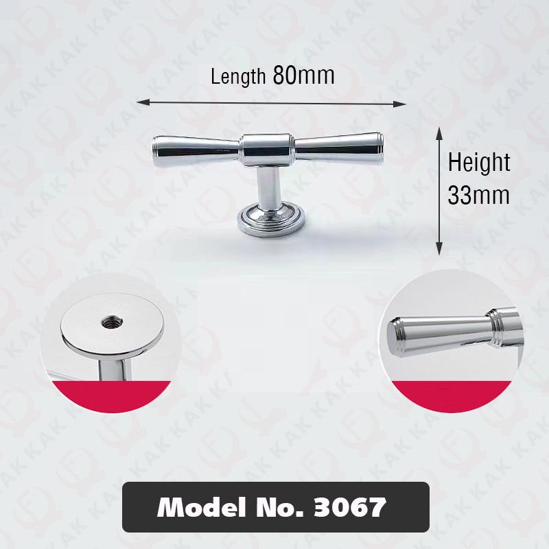 KAK Bright Chrome Kitchen Handles for Cabinets Zinc Alloy Silver Furniture Handles for Cabinets and Drawers Door Hardware