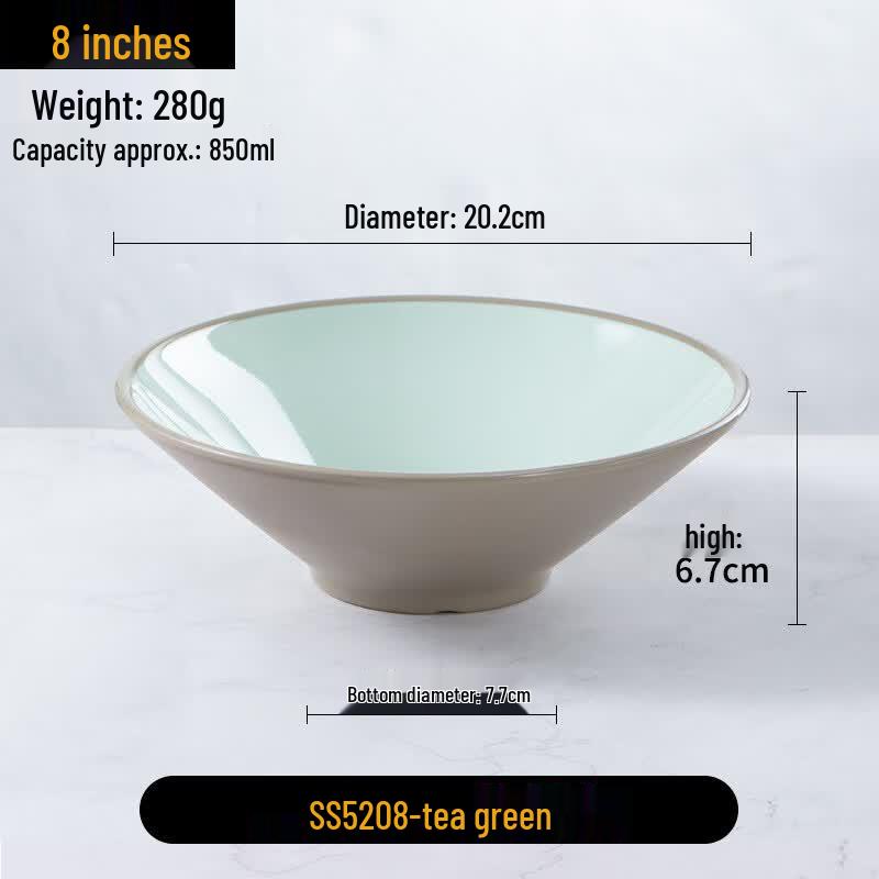 Nordic Melamine Conical Ramen Bowl