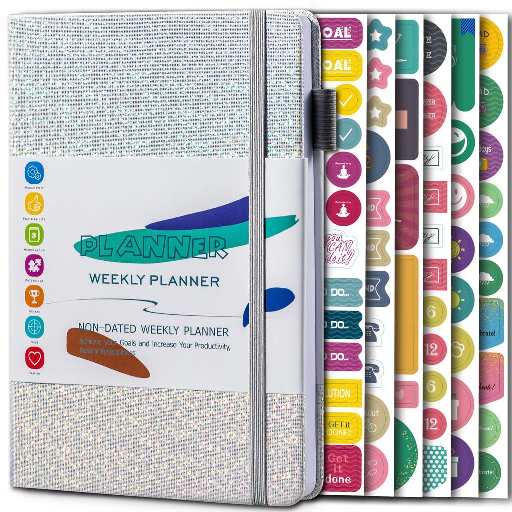 Weekly Monthly Life Planner To Increase Productivity Agenda A5 Notebook Diary Time Management and Hit Your Goals Organizer 2023