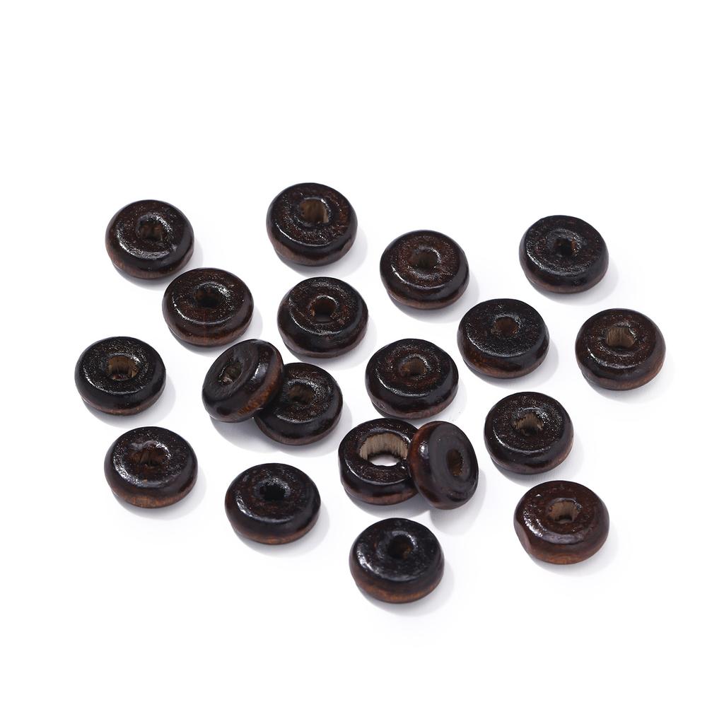 Handmade DIY Beaded Retro Wooden Beads Loose Beads Jewelry Accessories