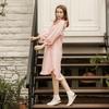 Frenchiel Natural Dyed Frill Dress Pink Fwed902