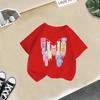 Summer fashion girls T-shirt new style children's short-sleeved fashionable girls half-sleeved versatile tops cross
