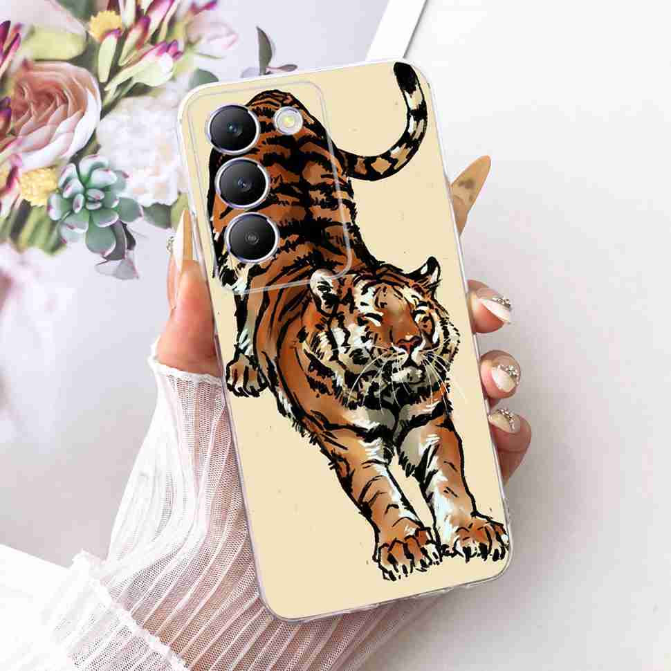 For Vivo Y100 IDN 5G Case New Fashion Painted Cover Silicone Soft TPU Fundas For Vivo Y200e Y 200E 100 Phone Case Coque