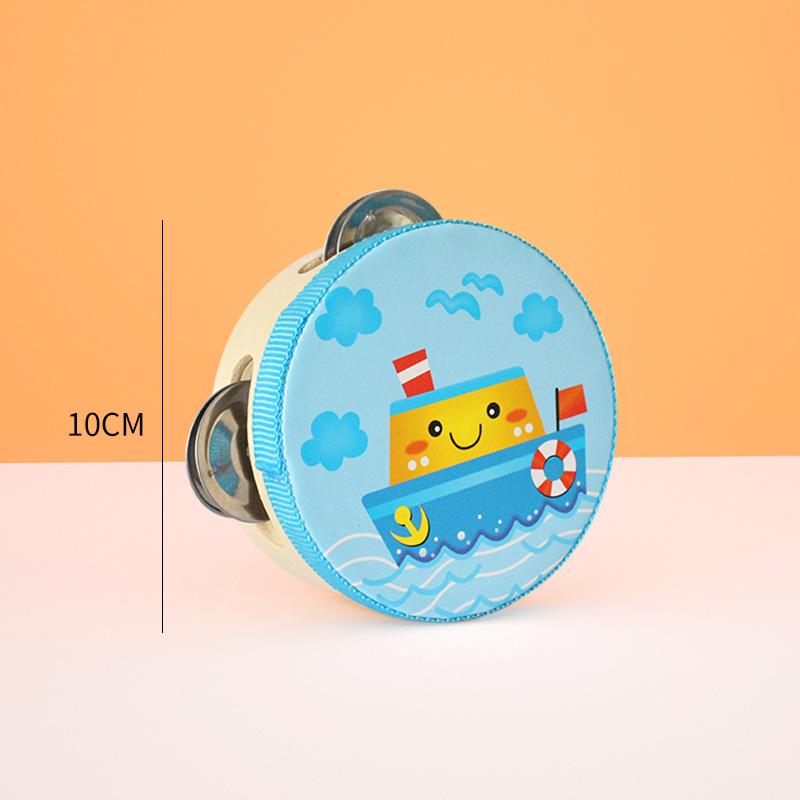 Wooden Tambourine for Early Childhood Music and Dance