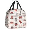 Velká Británie Flag Lunch Box Ženy Vodotěsné UK Britský Symbol Tepelná Chladnička Jídlo Izolovaná Taška na oběd Školní Piknikové Tašky