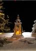 European Retro Solid Wood Luminous Christmas Snow Cabin Ornament