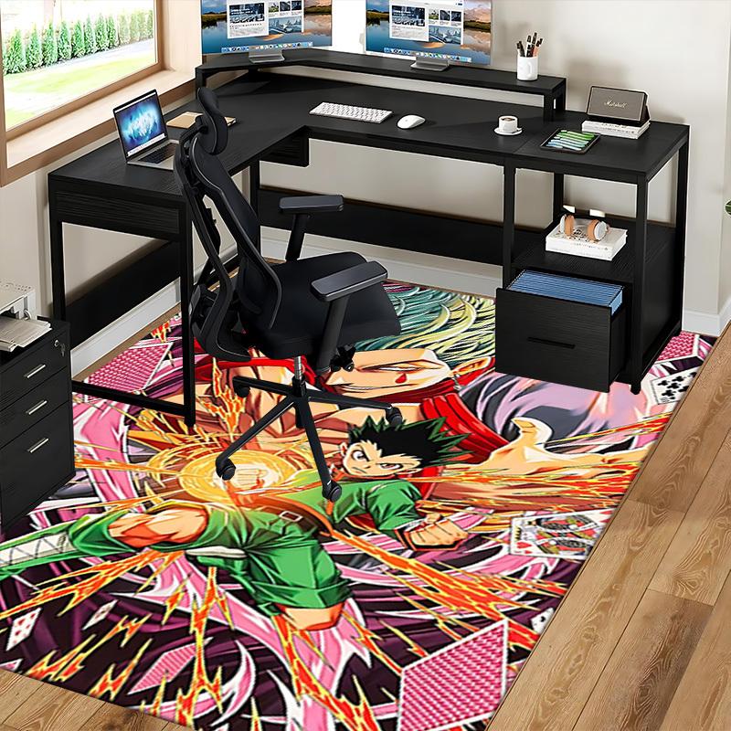 1pc My Hero Academia Bakugo Katsuki, Office Chair Mat Non-Slip Carpet for Home Decor, Living Room, Bedroom, Game Room, Dormitory, Birthday Gift, All S