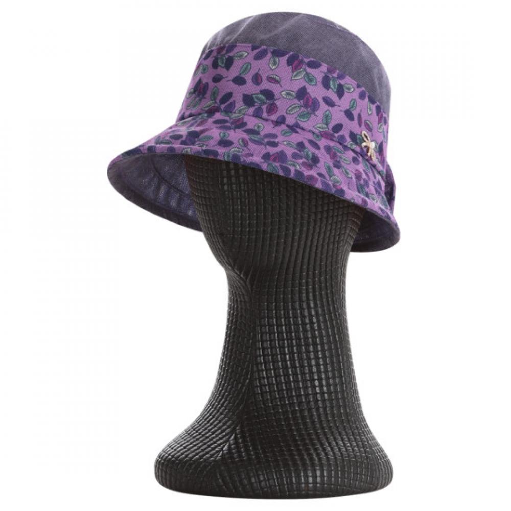 Shop  Lolo Women Mesh Flower Bucket Hat Purple Km Wh 0640