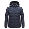 Men's Lightweight Winter Down Jacket with Detachable Hood - Fashionable Plus Size Warm Coat with White Duck Down