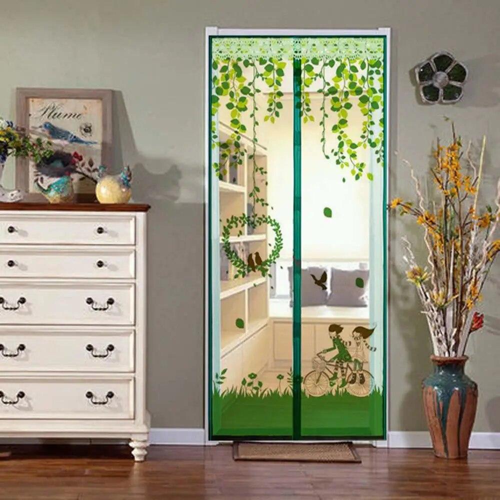 90 * 210cm/ 100*210 Cm Summer Magnetic Mesh Net Anti Mosquito Insect Fly Bug Curtain Automatic Closing Door Screen Kitchen Curtain
