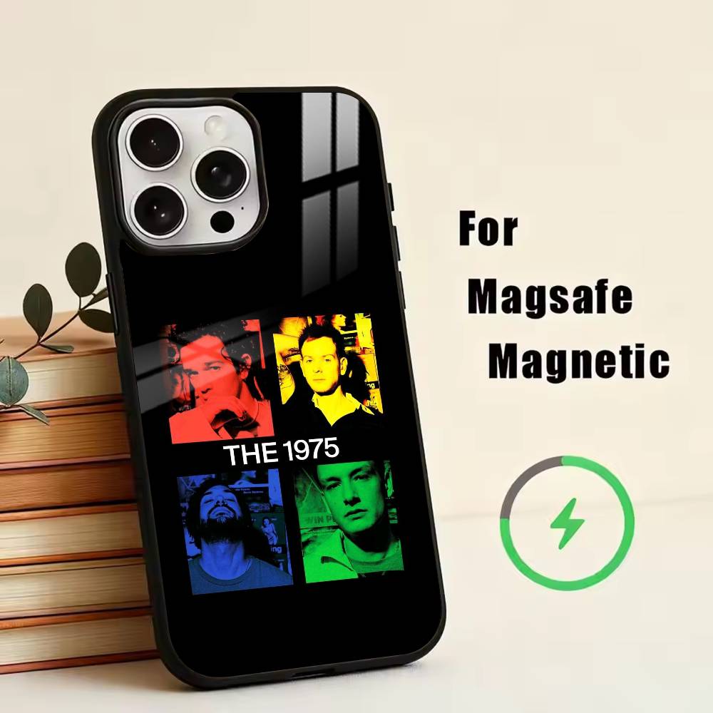 75-T-The 1975 Handyhülle Für iPhone17,16,15,14,13,12,11 Plus,Pro Magnetisch mit Magsafe Kabelloses Laden
