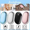 In 2 1 Portable Mini Hand Warmer Power Bank Pocket Warmer Rechargeable Doublesided Heating Handwarmer