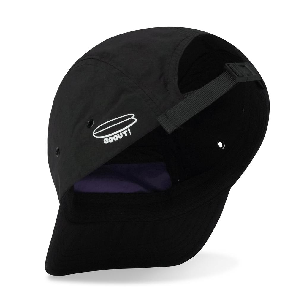 Clape Short Brim for Outdoor and Running Men's 5-Panel Cap, Water-Repellent, Adjustable, Quick-Drying, Lightweight, Activities, Cycling, (Black,