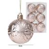 (6Pcs/pack)5cm Firework Electroplated Balls Christmas Tree Hanging Decoration Home Holiday Party New Year Gift Toy Xmas Ornament