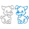 Cartoon Tier Hund Metall Schneiden Sterben Scrapbooking Schablone Album Papier Karte Form