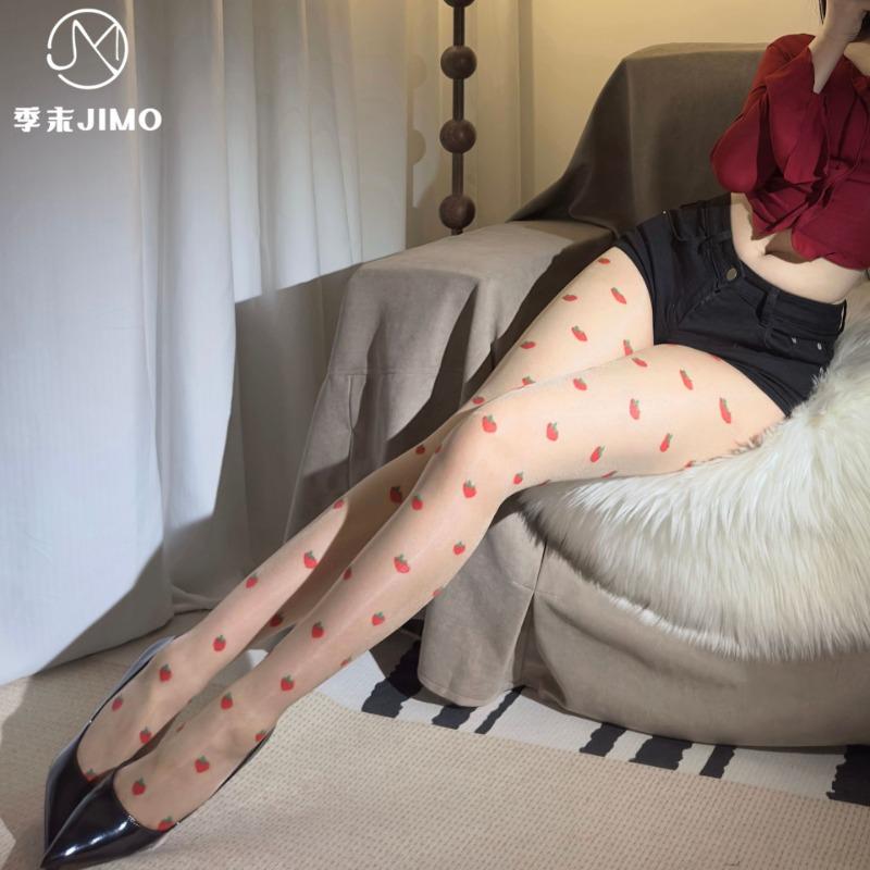 

Сексуальное нижнее белье [сладкая ягода] клубничное флокирование масляные чулки сексуальное чистое желание аврора ультратонкие чулки высокой прозрачности one size fits all