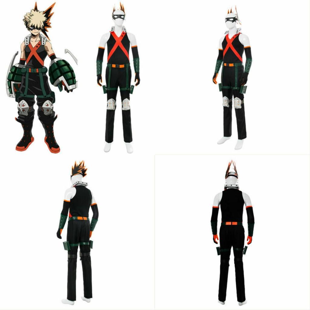 My Hero Academia Bakugou Katsuki Cosplay Costume With Headband And Protective Gear For Anime Fans