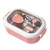 2 Compartments Fruit Lunch Box Leak-Proof Food Storage Box Portable Lunch Container  Girls