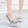 Women's Embroidered Soft Sole Shoes - Old Beijing Style, Breathable, Casual for Spring & Autumn, Perfect for Middle-Aged & Elderly.
