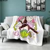 1PC Demon Slayer Patterned Flannel Blanket Suitable For All Seasons For Home Decor Warmth And Comfort Gifts Holiday Present