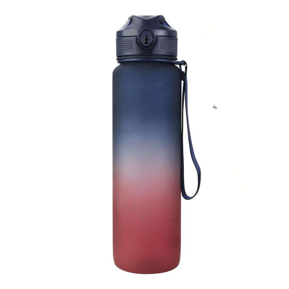 Plastikowy Kubek Kubek Sportowy Czajnik Outdoorowy 1l Duża Pojemność Matowy Kubek Kosmiczny Duży Kubek na Wodę Kreatywne Prezenty