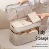 Portable Multifunctional Travel Underwear Organizer - Separate Compartments for Bras and Underpants