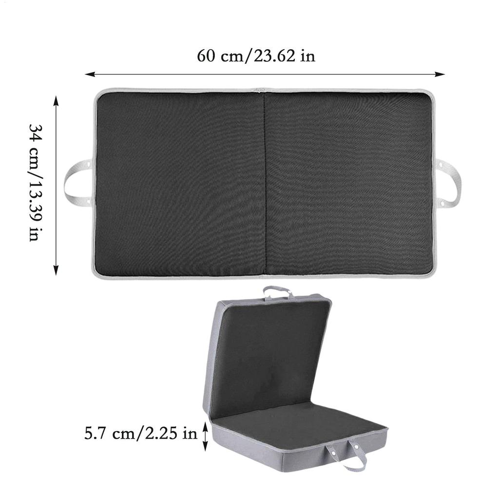 Knäplatta Knämatta med handtag 23,6 X 13,3 X 2,2 tum Knädyna Halkfri för städning Bygggolv Arbete Yoga