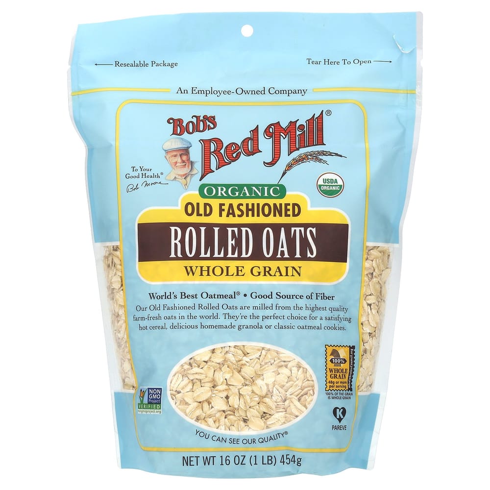 Bobs Red Mill Old Fashioned Rolled Oats Whole Grain 454g (16oz)
