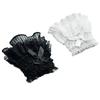 Comfortable Lace Ruffled Wrist Detachable Fake Sleeves Cuffs  Daily Accessory
