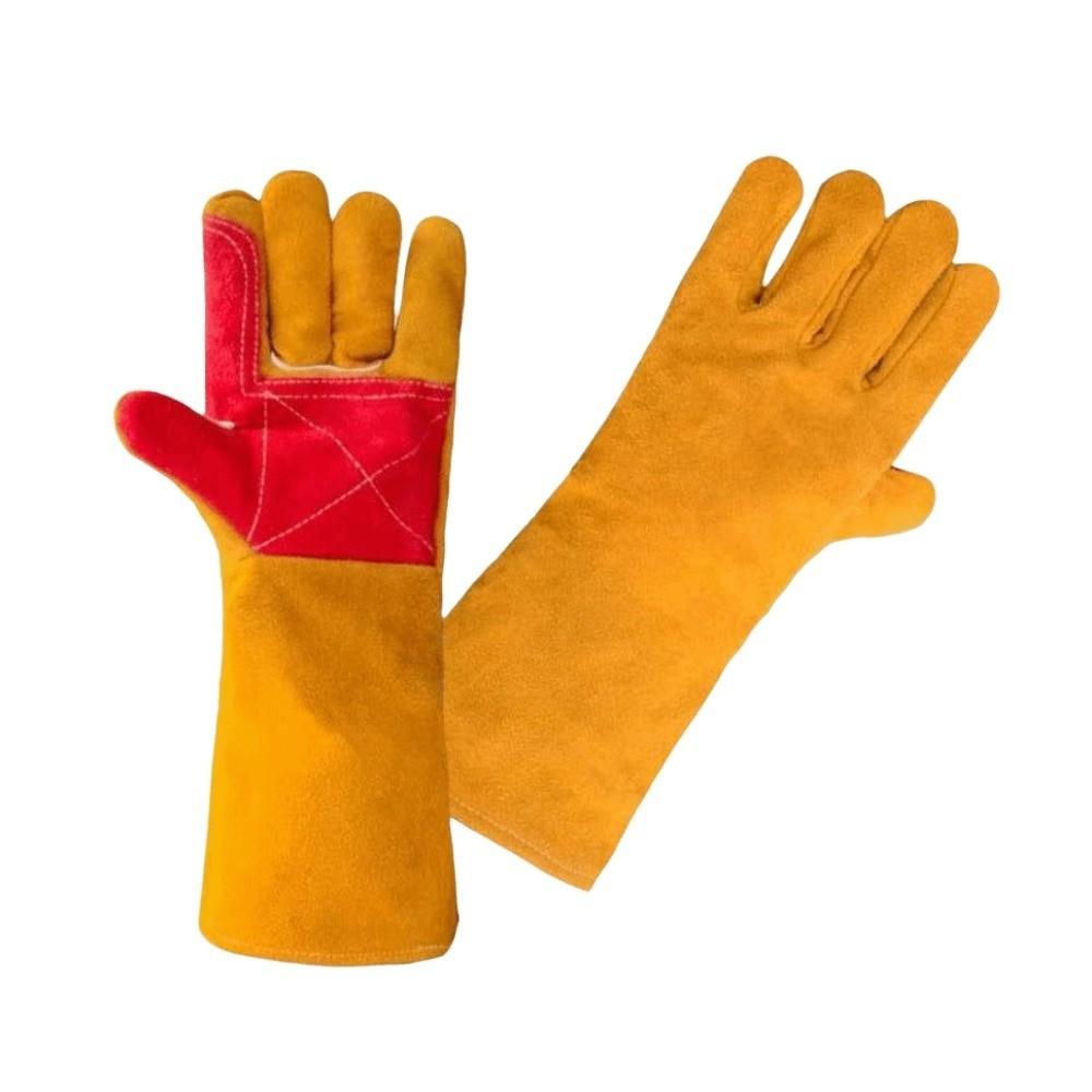 35/45/60cm Outdoor Welding Gloves Flexible Long Sleeves Barbecue Gloves Farms
