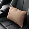 Car Headrest Universal Neck Pillow Breathable Holes Headrest Wool Fabric Perforated Lumbar Pad Car Interior Accessories