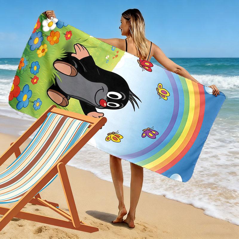 Krtek Beach Towel, Large Soft Quick Dry Towel for Beach Camping Swimming
