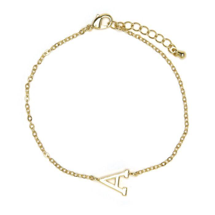 Bracciale Luxenter finitura oro giallo 18 carati - Alfabeto