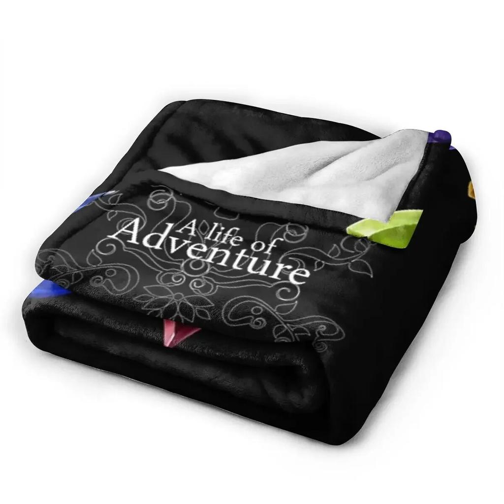 Eine Decke für ein Leben voller Abenteuer Weiche Warme Flanelldecke Tagesdecke für Bett Wohnzimmer Picknick Reise Zuhause Sofa