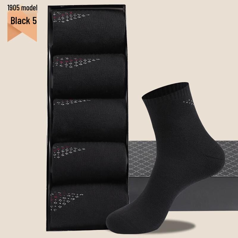 Langsha Men s Thick Cotton Warm Mid-Calf Socks
